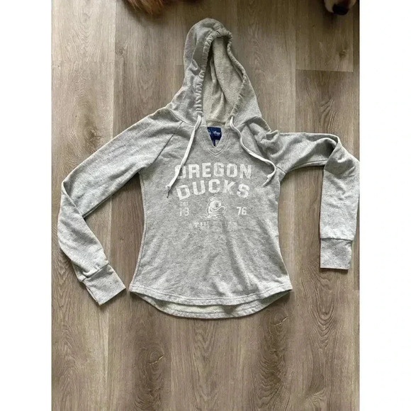 Oregon Ducks Hooded Long Sleeve Sweatshirt, University of Oregon, Women's Small - Picture 1 of 3